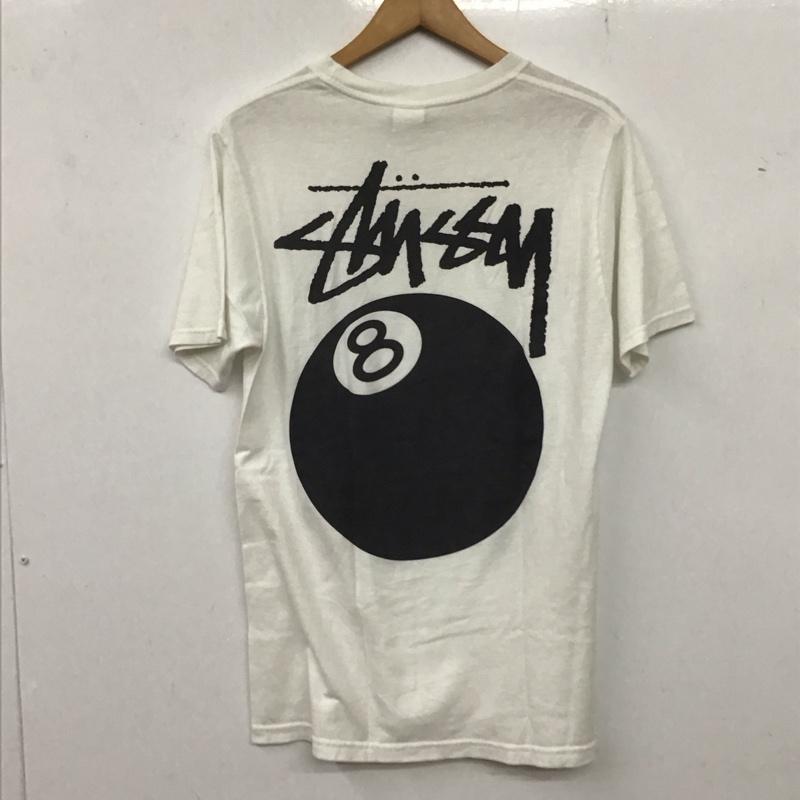 ステューシー STUSSY Tシャツ 半袖 半袖カットソー プリントTシャツ クルーネックカットソー S プリント 白 / ホワイト /  メンズ USED 古着 中古 10136245