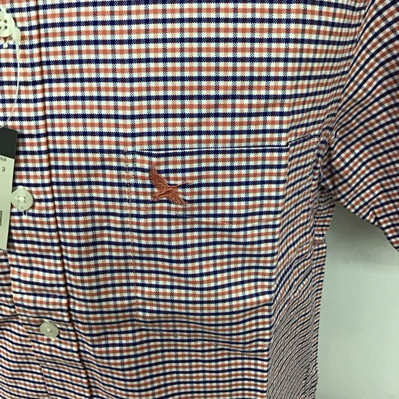 エディーバウアー Eddie Bauer シャツ、ブラウス 半袖 半袖シャツ チェックシャツ ボタンダウンシャツ S チェック マルチカラー / マルチカラー /  メンズ USED 古着 中古 10111277