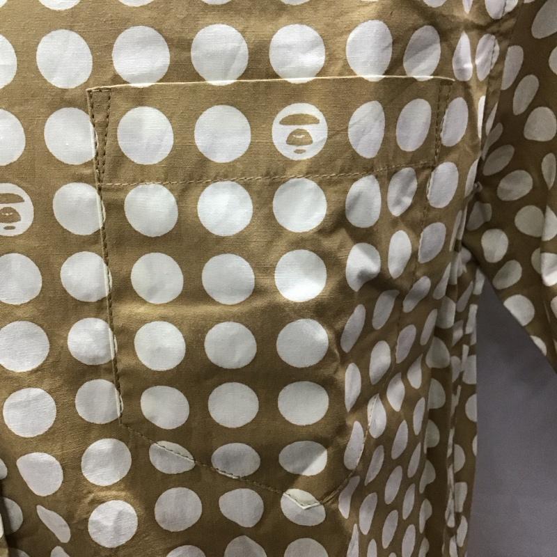 アベイシングエイプ A BATHING APE シャツ、ブラウス 半袖 半袖シャツ カラーシャツ 半袖カットソー ドットシャツ L ドット マルチカラー / マルチカラー /  メンズ USED 古着 中古 10117437