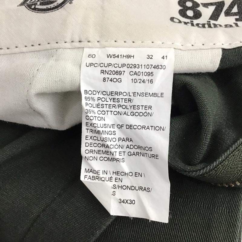 ディッキーズ Dickies パンツ ワークパンツ、ペインターパンツ ワークパンツ ワイドパンツ カジュアルパンツ 34 無地 カーキ / カーキ /  メンズ USED 古着 中古 10133519