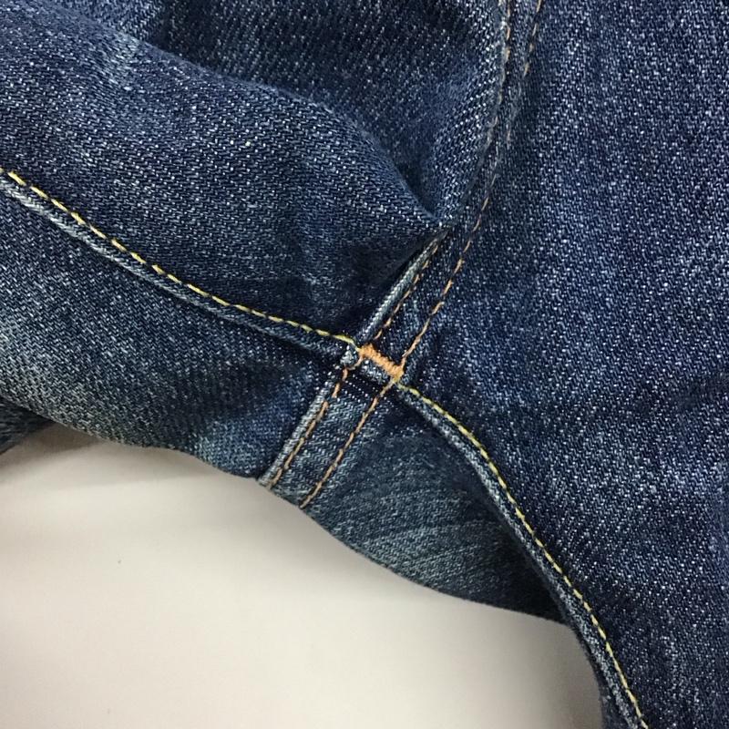 アーサスベイプ URSUS BAPE パンツ デニム、ジーンズ デニムパンツ ワイドパンツ カジュアルパンツ XL ダメージ加工 インディゴ / インディゴ /  メンズ USED 古着 中古 10146001