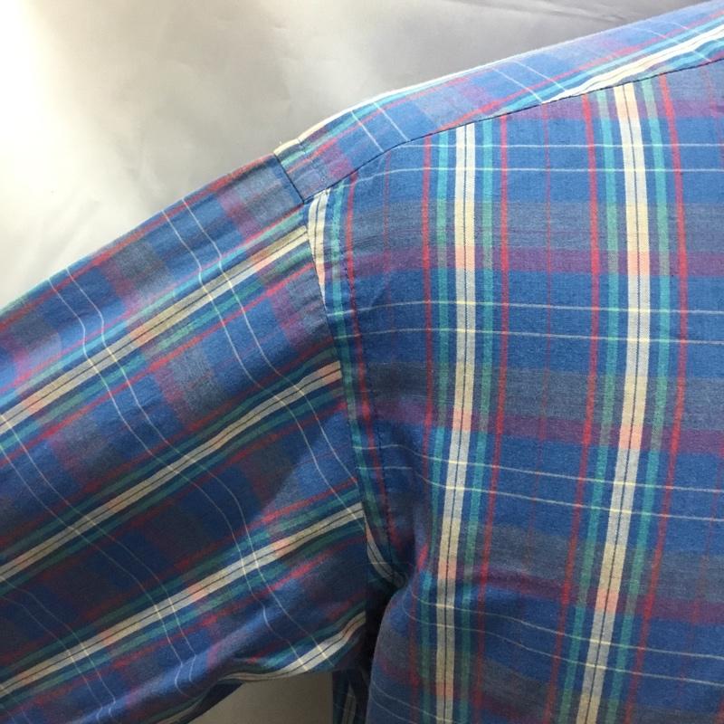 ウ゛ァンヒューゼン VANHEUSEN シャツ、ブラウス 長袖 ボタンダウン M チェック マルチカラー / マルチカラー /  メンズ USED 古着 中古 10109623