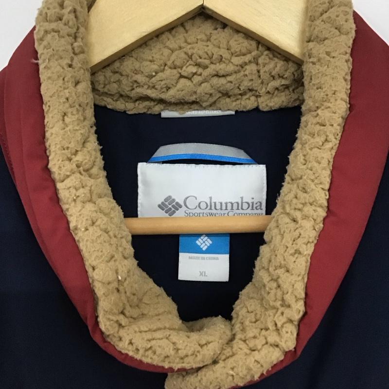 コロンビア Columbia ベスト ベスト 213 pm1975 ゾスマベスト ダウンベスト XL ロゴ、文字 マルチカラー / マルチカラー /  メンズ USED 古着 中古 10146079