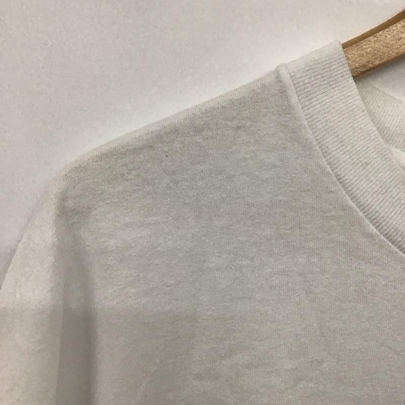 マナスタッシュ MANASTASH Tシャツ 半袖 半袖カットソー プリントTシャツ クルーネックカットソー XL ロゴ、文字 白 / ホワイト /  メンズ USED 古着 中古 10141410