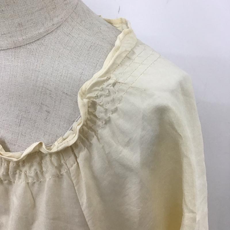 ザラ ZARA ワンピース ロングスカート 3067 107 721 長袖 フリル XS 無地 アイボリー / アイボリー /  レディース USED 古着 中古 10113070