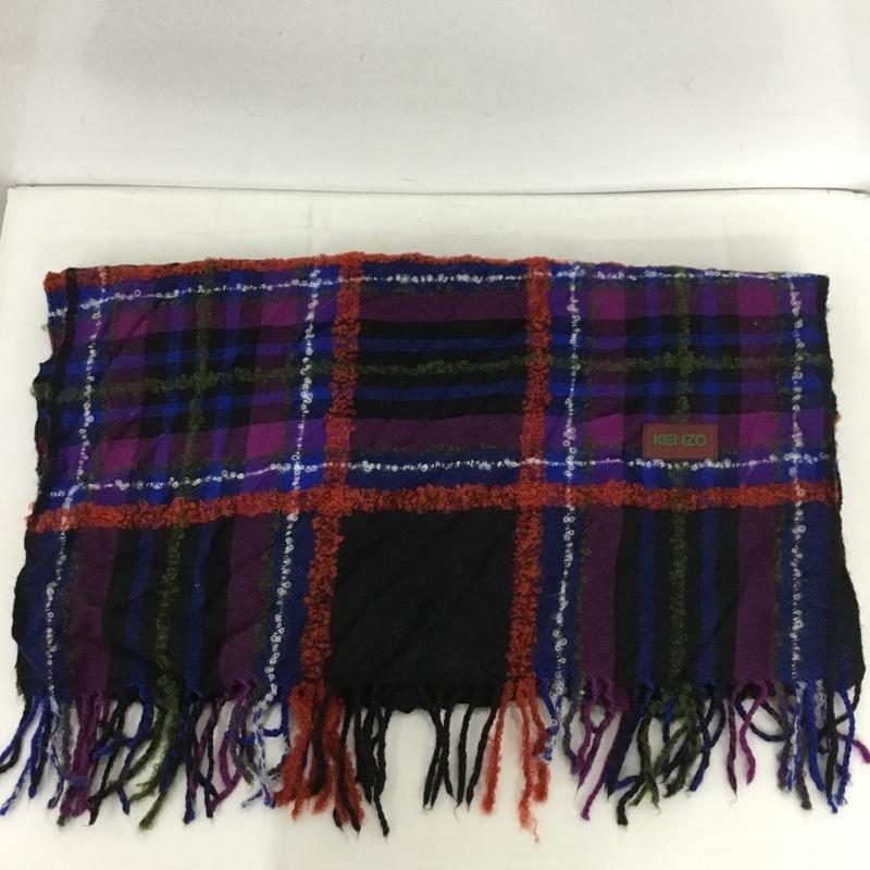 美品✤希少 KENZO ラージストール 赤 緑 2色セット 大判 ユニセックス 8ew313_1.jpg