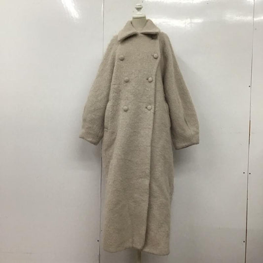 アメリ AMERI コート コート一般 01220761140 DEFORMATION COLLAR SHAGGY COAT M 無地 グレージュ / グレージュ /  レディース USED 古着 中古 10109601