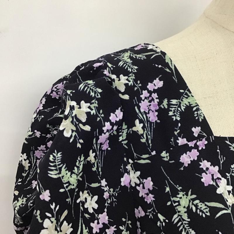 インデックス index ワンピース ロングスカート 半袖ロングワンピース 総柄 花柄 フレアスカート M 総柄 マルチカラー / マルチカラー /  メンズ USED 古着 中古 10111501