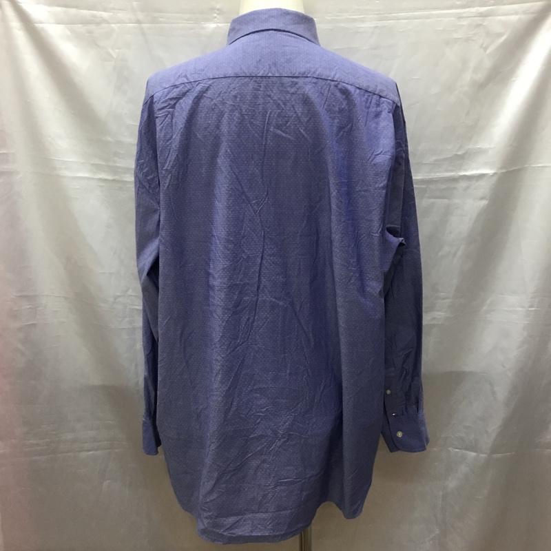 トミーヒルフィガー TOMMY HILFIGER シャツ、ブラウス 長袖 XL  紺 / ネイビー /  メンズ USED 古着 中古 10116099
