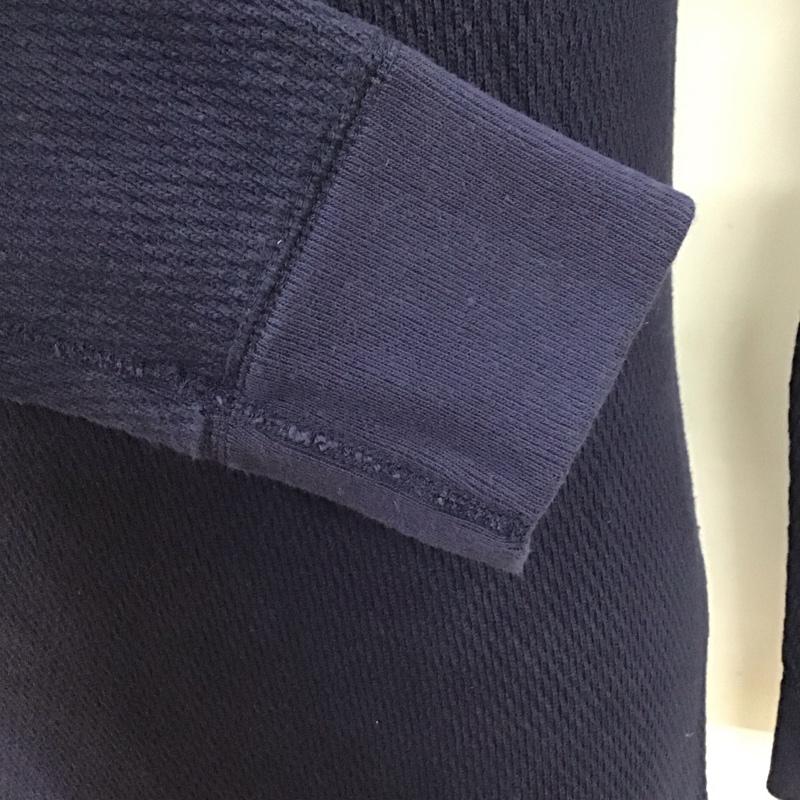 ザリアルマッコイズ THE REAL McCOY S カットソー 長袖 長袖カットソー クルーネックカットソー ロングスリーブカットソー プリントTシャツ 42 無地 紺 / ネイビー /  メンズ USED 古着 中古 10115385