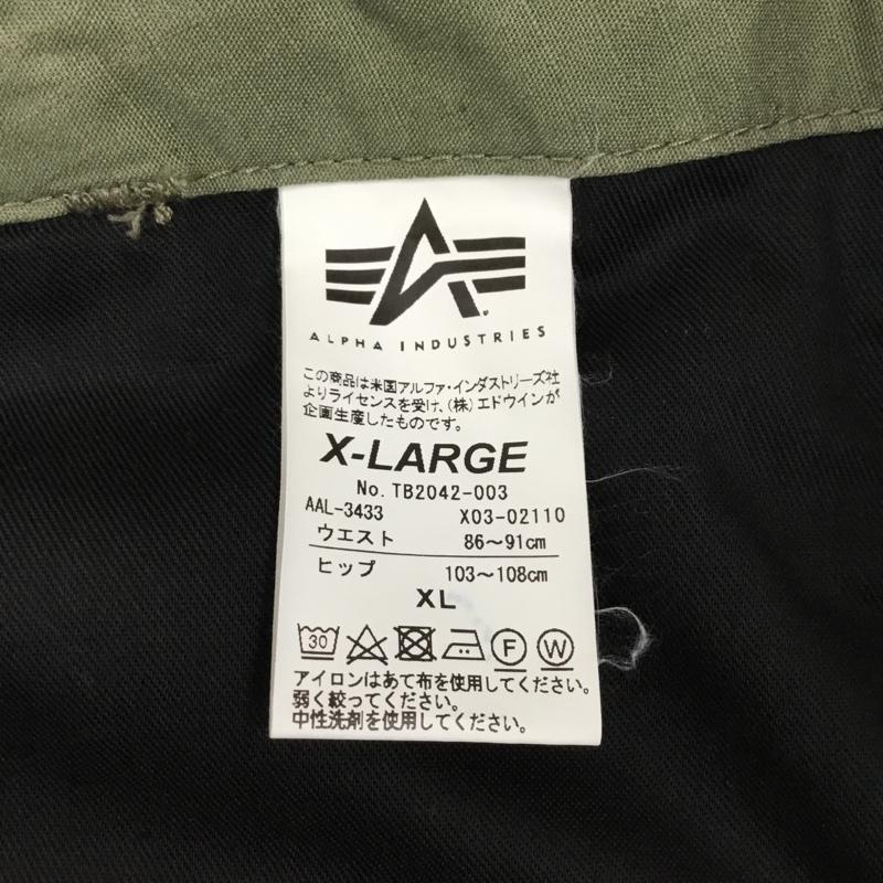 アルファインダストリー Alpha Industries パンツ ショートパンツ XL 無地 カーキ / カーキ /  メンズ USED 古着 中古 10108758