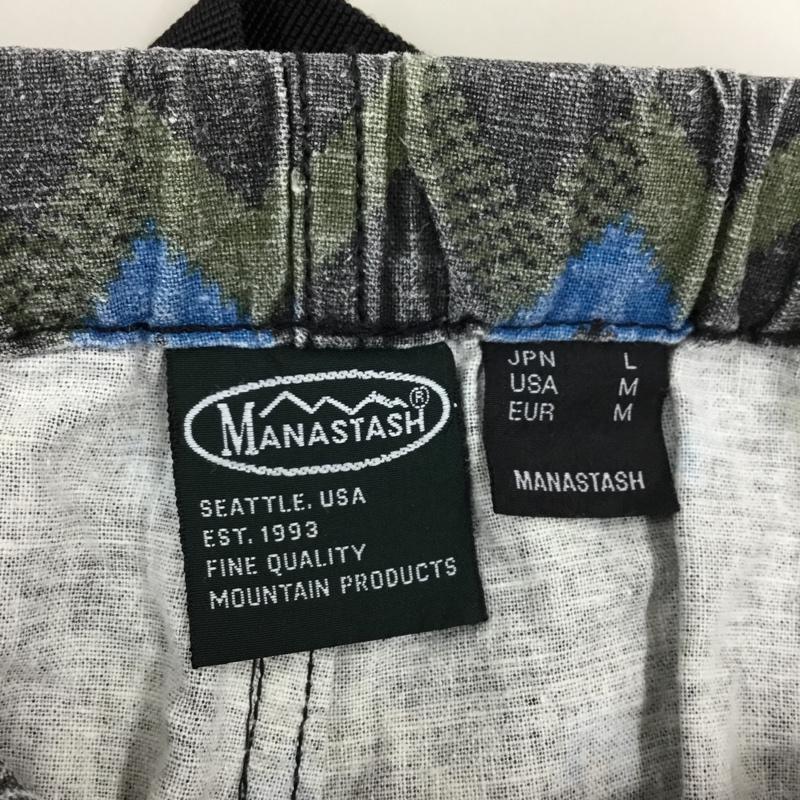マナスタッシュ MANASTASH パンツ ショートパンツ ハーフパンツ ショートパンツ カジュアルパンツ 総柄 L 総柄 マルチカラー / マルチカラー /  メンズ USED 古着 中古 10108516