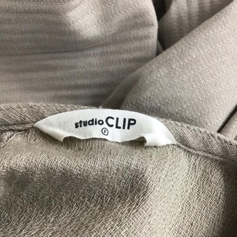 スタディオクリップ studio CLIP ワンピース ロングスカート CT20X011-1 長袖 FREE プリント ベージュ / ベージュ /  レディース USED 古着 中古 10112637