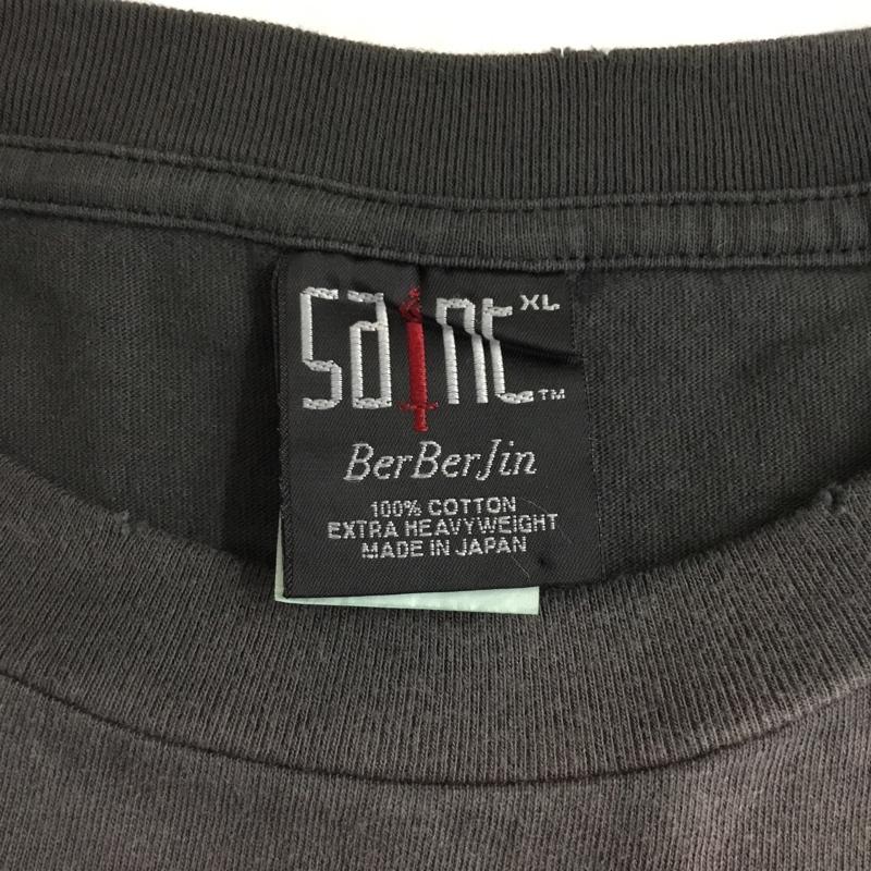 セントマイケル SAINT MICHAEL Tシャツ 半袖 BerBerJin XL プリント チャコールグレー / チャコールグレー /  メンズ USED 古着 中古 10109925