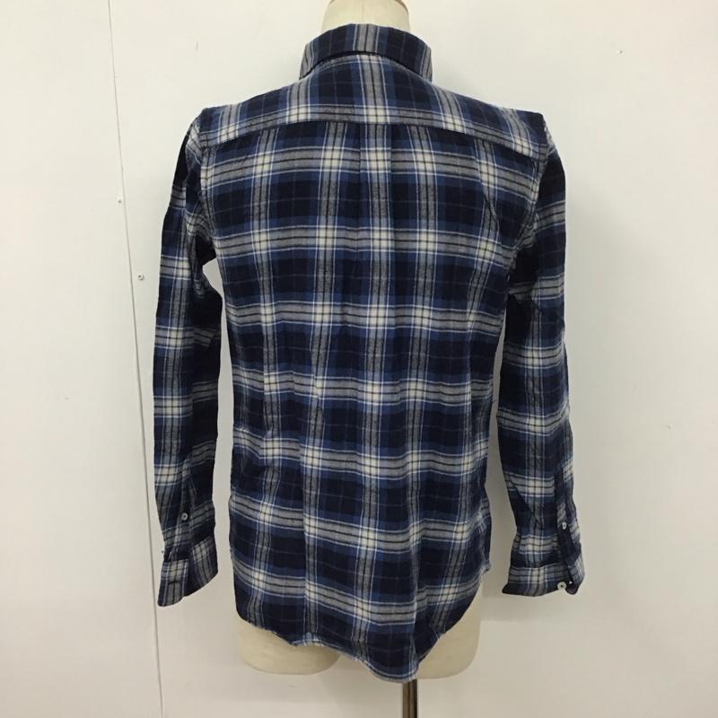 アーバンリサーチ URBAN RESEARCH シャツ、ブラウス 長袖 WH56-13Y023 ボタンダウン 38 チェック 紺 / ネイビー / X 青 / ブルー / X 白 / ホワイト /  メンズ USED 古着 中古 10111258