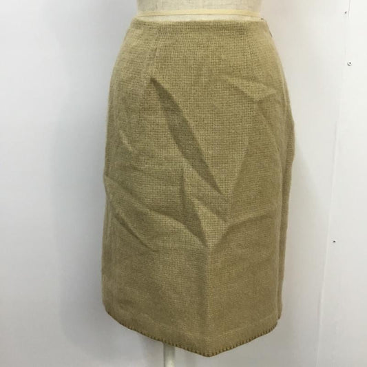 マカフィー MACPHEE スカート ひざ丈スカート 台形スカート 36 無地 ベージュ / ベージュ /  レディース USED 古着 中古 10042187