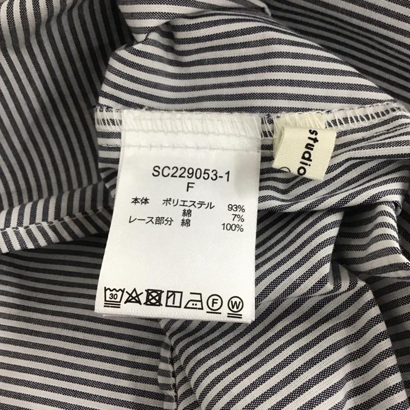 スタディオクリップ studio CLIP シャツ、ブラウス 長袖 FREE ストライプ マルチカラー / マルチカラー /  レディース USED 古着 中古 10132854