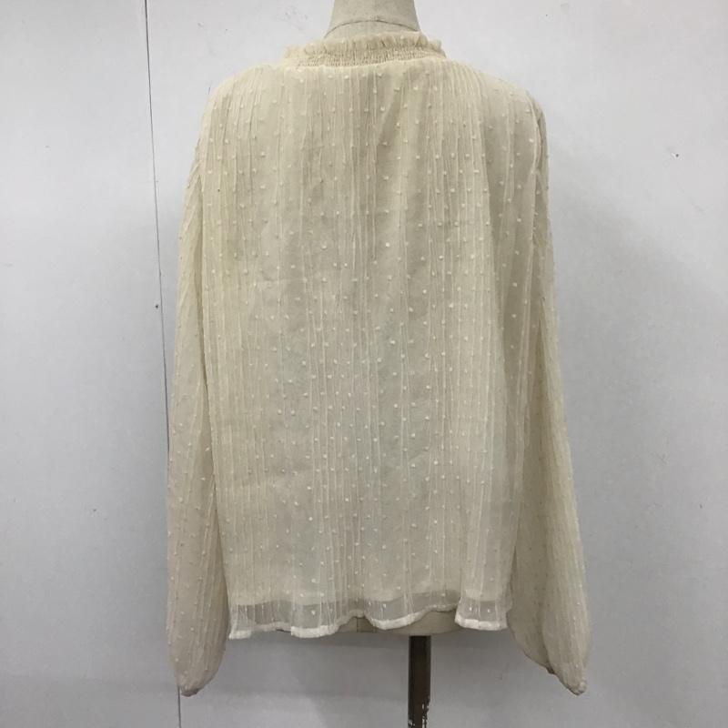 アルシーヴ archives カットソー 長袖 M 無地 アイボリー / アイボリー /  レディース USED 古着 中古 10105885