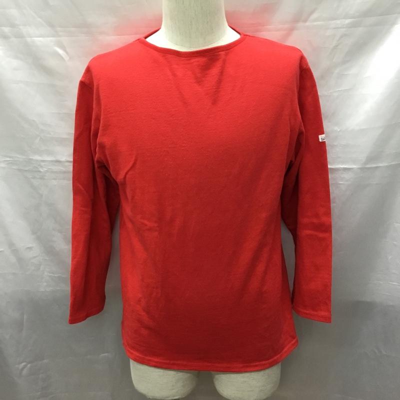 メイヨ スプルース MAYO SPRUCE カットソー 長袖 長袖カットソー クルーネックカットソー ロングスリーブカットソー M 無地 赤 / レッド /  メンズ USED 古着 中古 10118628