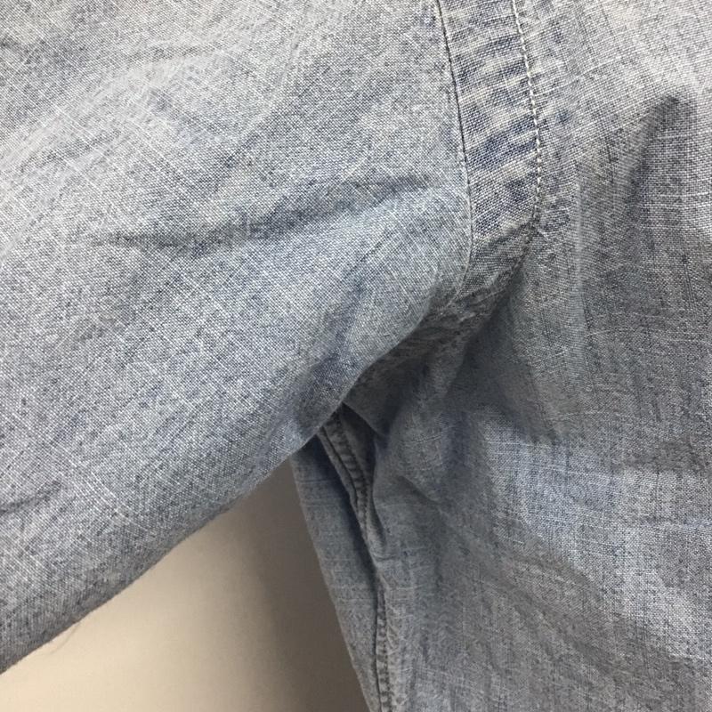 ラルフローレン RALPHLAUREN シャツ、ブラウス 長袖 長袖シャツ カラーシャツ ポケットシャツ 長袖カットソー デニムシャツ M ロゴ、文字 インディゴ / インディゴ /  メンズ USED 古着 中古 10124490