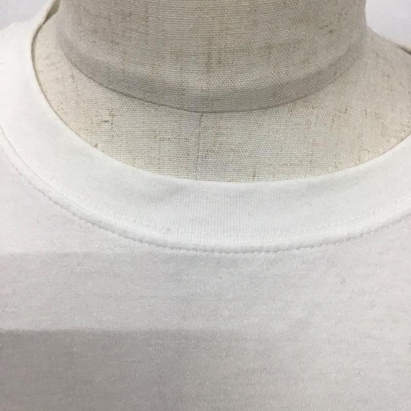 エルエルビーン L.L.Bean カットソー 長袖 長袖カットソー プリントカットソー クルーネック L ロゴ、文字 白 / ホワイト /  メンズ USED 古着 中古 10125785