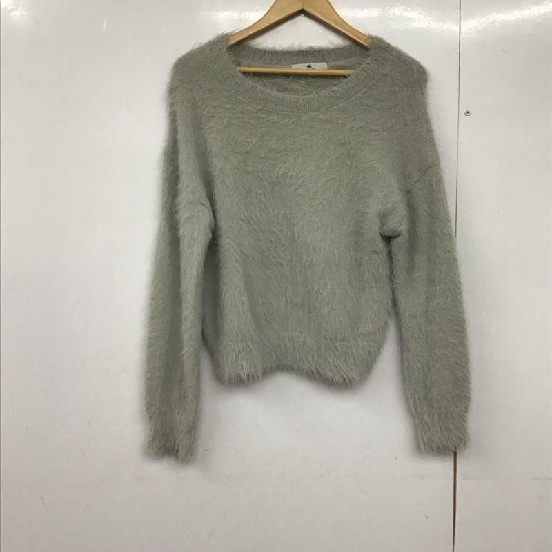 サニーレーベル Sonny Label ニット、セーター 長袖 長袖ニットカットソー クルーネック セーター FREE 無地 灰 / グレー /  レディース USED 古着 中古 10142666