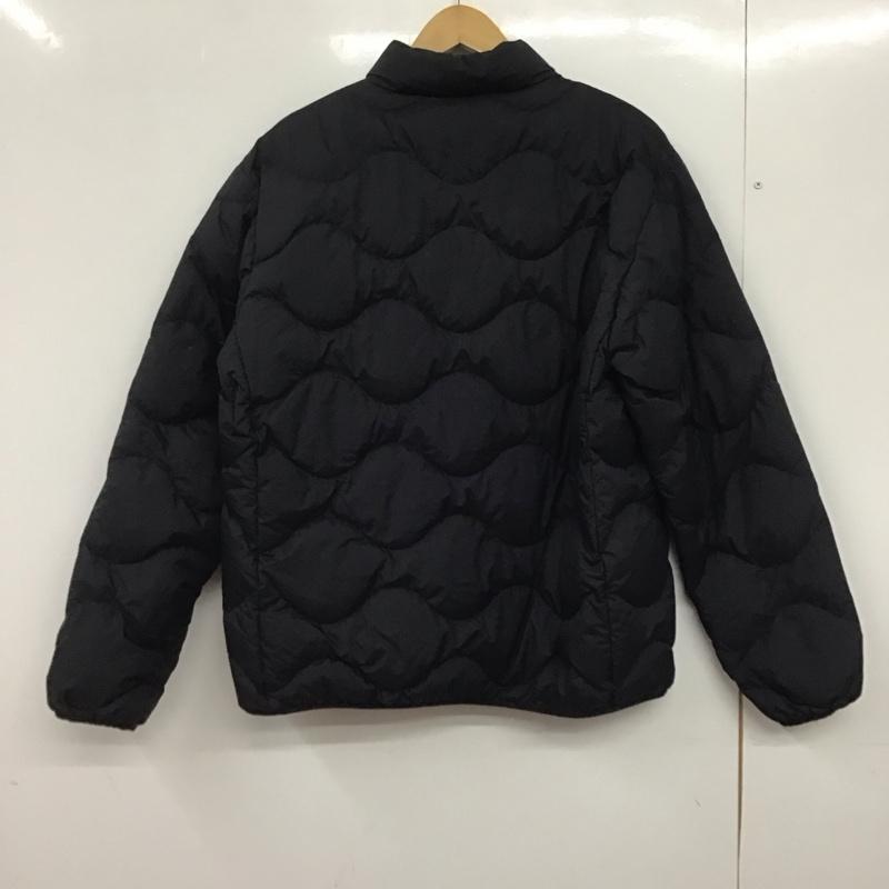 ユニクロ UNIQLO ジャケット、上着 ダウンジャケット 311-443879 ダウンジャケット アウター 前ボタン L 無地 黒 / ブラック /  メンズ USED 古着 中古 10146055