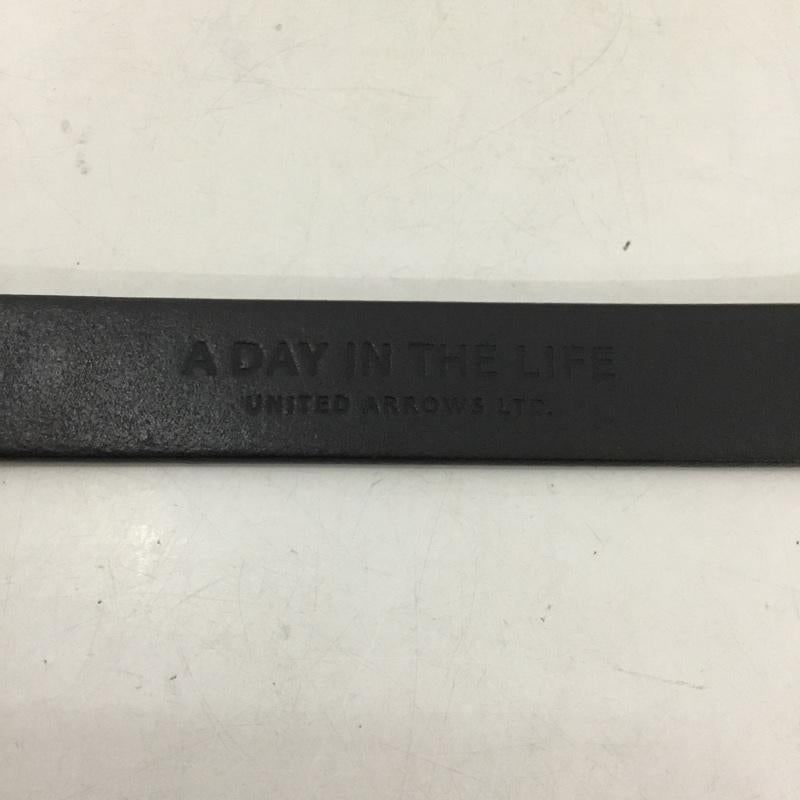 アデイインザライフ ユナイテッドアローズ A day in the life UNITED ARROWS ベルト・バックル ベルト レザー ウエスタンベルト 無地 黒 / ブラック /  メンズ USED 古着 中古 10143282