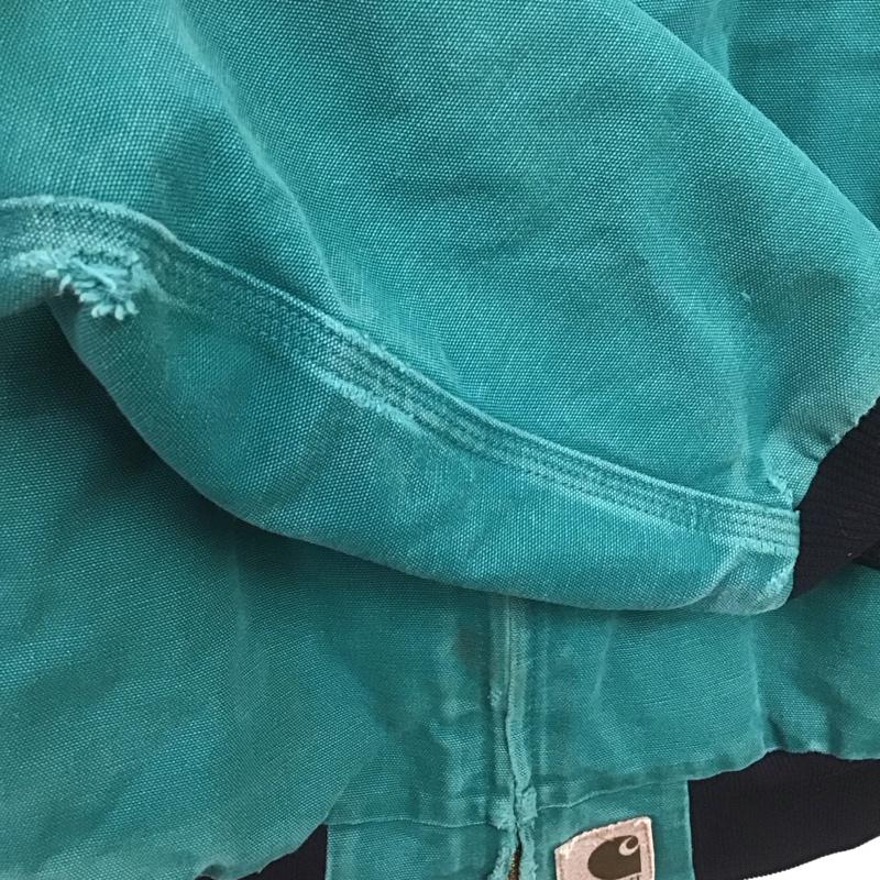 カーハート Carhartt ジャケット、上着 ジャンパー、ブルゾン ジップアップジャケット アウター 古着 ロゴ、文字 緑 / グリーン /  メンズ USED 古着 中古 10139053