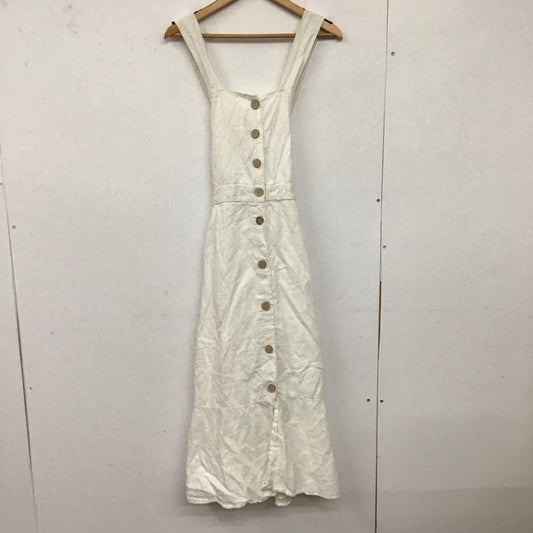ザラ ZARA ワンピース ロングスカート M 無地 白 / ホワイト /  レディース USED 古着 中古 10128926