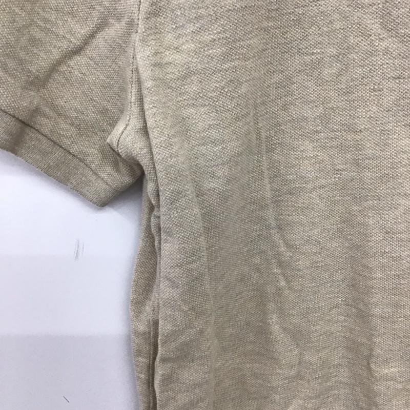 ポロラルフローレン POLO RALPH LAUREN ポロシャツ 半袖 半袖ポロシャツ カラーシャツ 半袖カットソー L ロゴ、文字 ベージュ / ベージュ /  メンズ USED 古着 中古 10140120