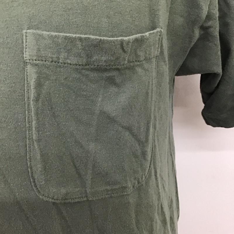 スタンダード カリフォルニア STANDARD CALIFORNIA Tシャツ 半袖 クルーネック 胸ポケット M 無地 カーキ / カーキ /  メンズ USED 古着 中古 10118122