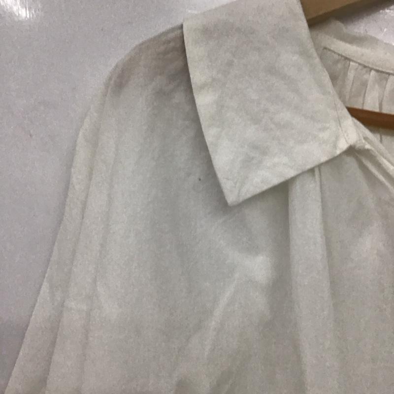 サマンサモスモスブルー Samansa Mos2 blue シャツ、ブラウス 半袖 FREE 無地 白 / ホワイト /  レディース USED 古着 中古 10147899