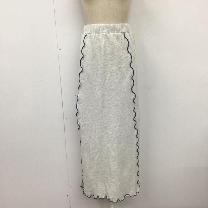 フリークスストア FREAK S STORE スカート ロングスカート スウェット FREE 無地 灰 / グレー /  レディース USED 古着 中古 10121709