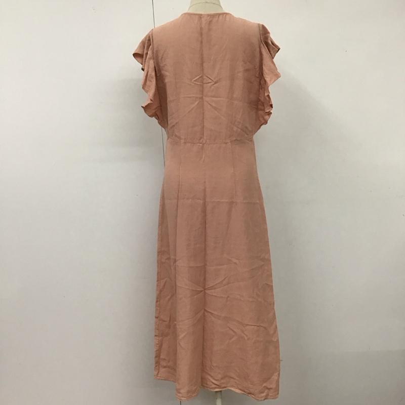 ザラ ZARA ワンピース ロングスカート ノースリーブワンピース ロングワンピース フレアワンピース 前開き M 無地 桃 / ピンク /  レディース USED 古着 中古 10117835