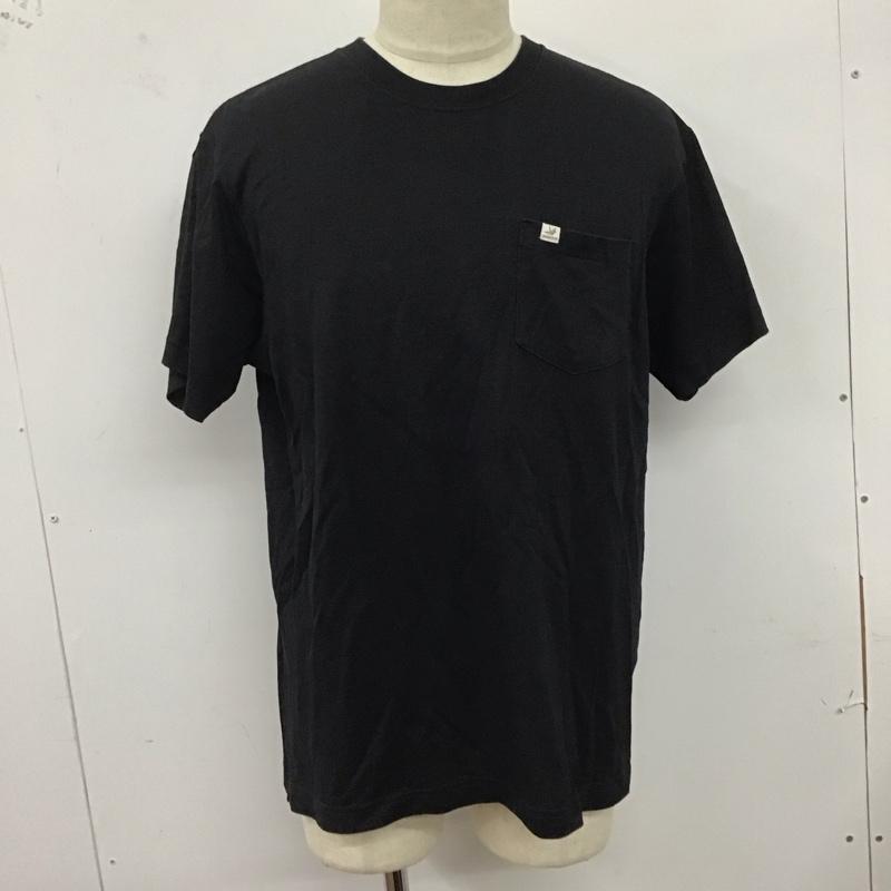 モンベル mont-bell Tシャツ 半袖 2104801 KAMICOT 半袖カットソー クルーネックカットソー L ロゴ、文字 黒 / ブラック /  メンズ USED 古着 中古 10125924