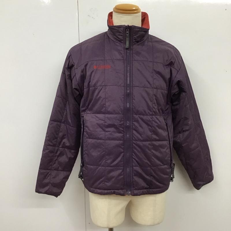 コロンビア Columbia ジャケット、上着 ジャンパー、ブルゾン 206 pm5141 リバーシブルナイロンジャケット ジップアップジャケット アウター S ロゴ、文字 紫 / パープル /  メンズ USED 古着 中古 10121036