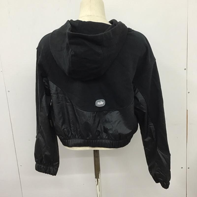 ナイキ NIKE パーカー 長袖 DQ6256-010 IC FLC HOODIE MMBR S ロゴ、文字 X プリント 黒 / ブラック /  レディース USED 古着 中古 10128355