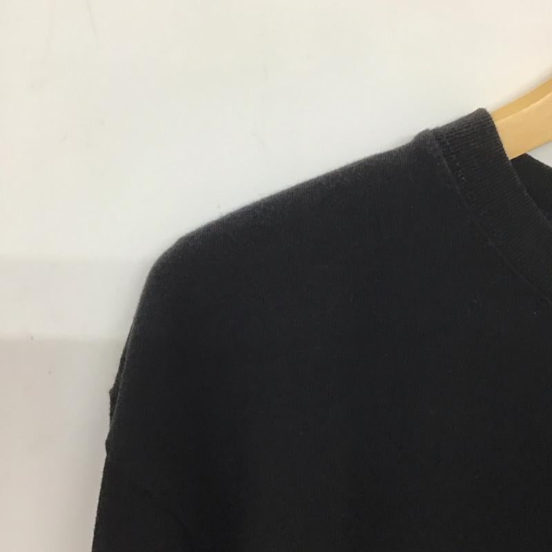 カオス フィッシング クラブ Chaos Fishing Club Tシャツ 長袖 長袖カットソー プリントTシャツ クルーネック L ロゴ、文字 黒 / ブラック /  メンズ USED 古着 中古 10140104