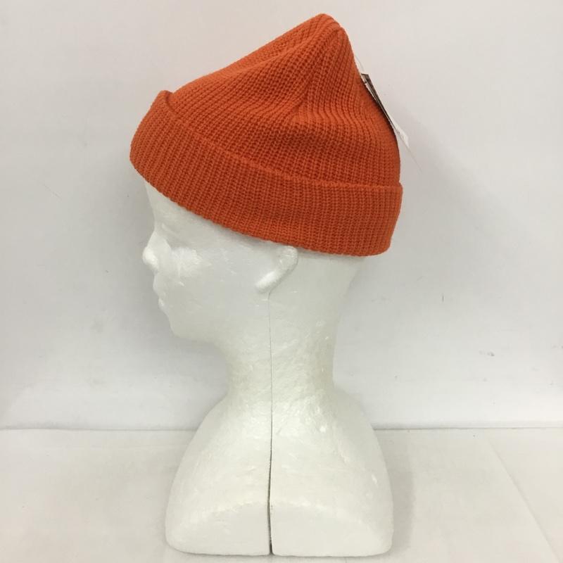 トイ マシーン TOY MACHINE 帽子 ニット帽 KTMPBHW6 ハローキティ KITTY EMBROIDERY BEANIE ビーニー タグ付き FREE キャラクター 橙 / オレンジ /  メンズ USED 古着 中古 10124627