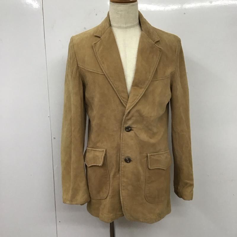 古着 USED ジャケット、上着 ジャケット、ブレザー Buckboard レザージャケット 40 無地 ベージュ / ベージュ /  メンズ USED 古着 中古 10112674