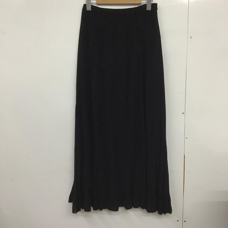 ローリーズファーム LOWRYS FARM スカート ロングスカート FREE 無地 黒 / ブラック /  レディース USED 古着 中古 10148426