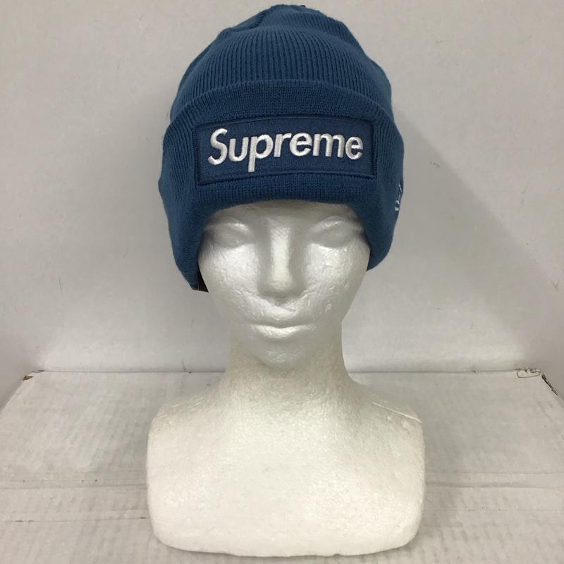 シュプリーム Supreme 帽子 ニット帽 NEW ERA BOX LOGO BEANIE タグ付き ロゴ、文字 青 / ブルー /  メンズ USED 古着 中古 10115067