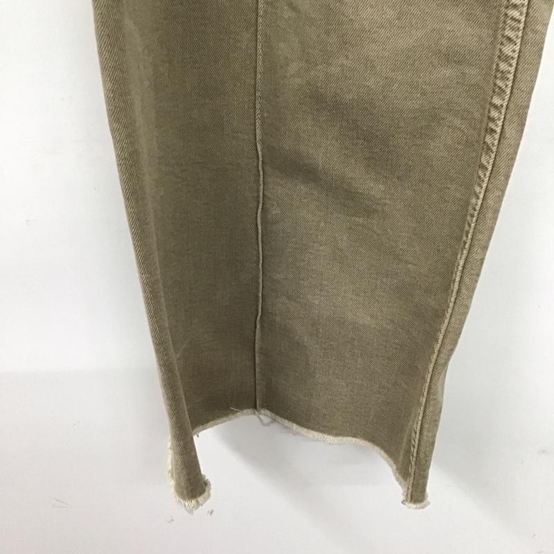 ザラ ZARA パンツ デニム、ジーンズ 8246 060 718 ハイウエスト フレア 無地 茶 / ブラウン /  レディース USED 古着 中古 10146609