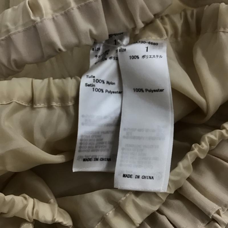 マウジー MOUSSY スカート ロングスカート 010GA730-6680 TULLE DRAWSTRING MAXI SKIRT チュール 1 無地 アイボリー / アイボリー /  レディース USED 古着 中古 10149487