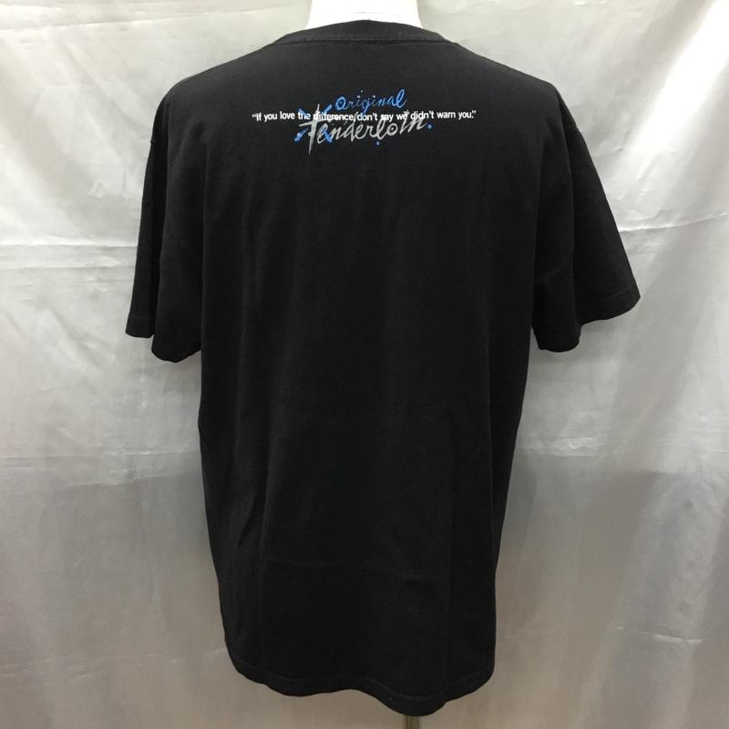 テンダーロイン TENDERLOIN Tシャツ 半袖 半袖カットソー プリントTシャツ クルーネックカットソー L ロゴ、文字 黒 / ブラック /  メンズ USED 古着 中古 10115155