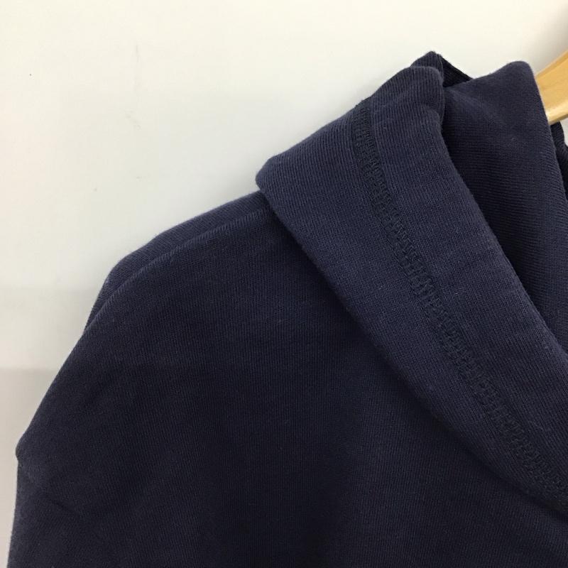 トミー ジーンズ TOMMY JEANS パーカー 半袖 半袖パーカーカットソー プルオーバーパーカー M ロゴ、文字 紺 / ネイビー /  メンズ USED 古着 中古 10147285