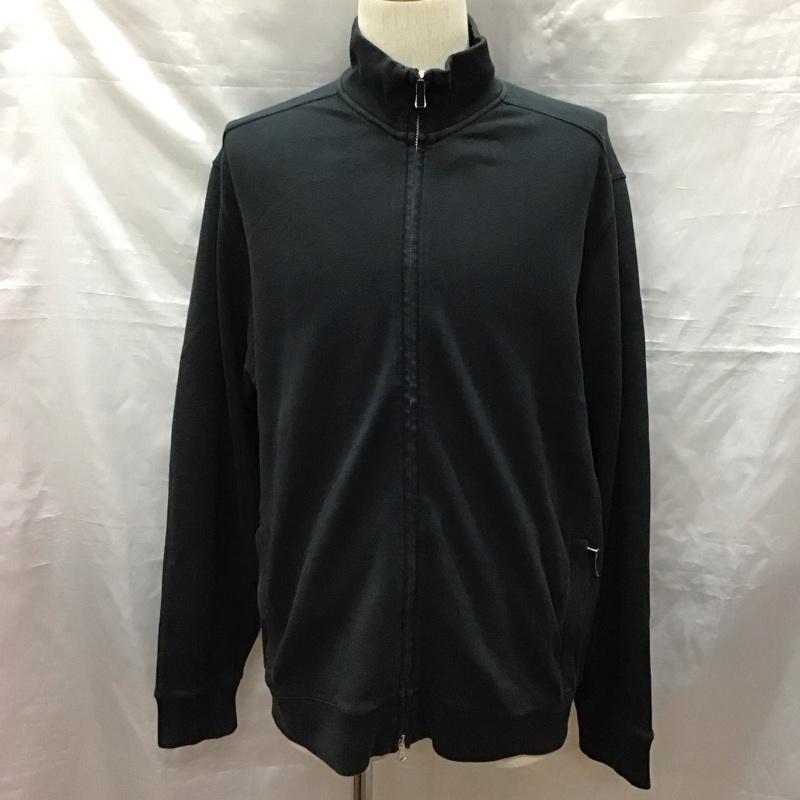 ポロゴルフラルフローレン POLOGOLF ジャケット、上着 ジャケット、ブレザー コットン フルジップ ジップアップ スウェット L 無地 黒 / ブラック /  メンズ USED 古着 中古 10122591