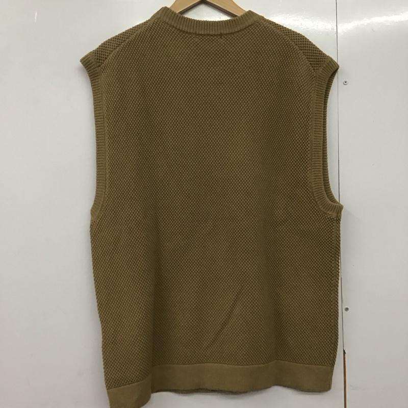 ビームス BEAMS ベスト ベスト ニットベスト ノースリーブカットソー プルオーバー M 無地 ベージュ / ベージュ /  メンズ USED 古着 中古 10143121