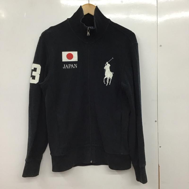 ポロバイラルフローレン Polo by RALPH LAUREN ジャケット、上着 ジャンパー、ブルゾン ジップアップジャケット アウター スタンドカラー M ロゴ、文字 ダークグレー / ダークグレー /  メンズ USED 古着 中古 10150277